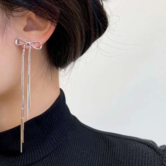 Kathrono Jewelry - 🎀 Lovely Ribbon Bow Dangle Earrings 🎀